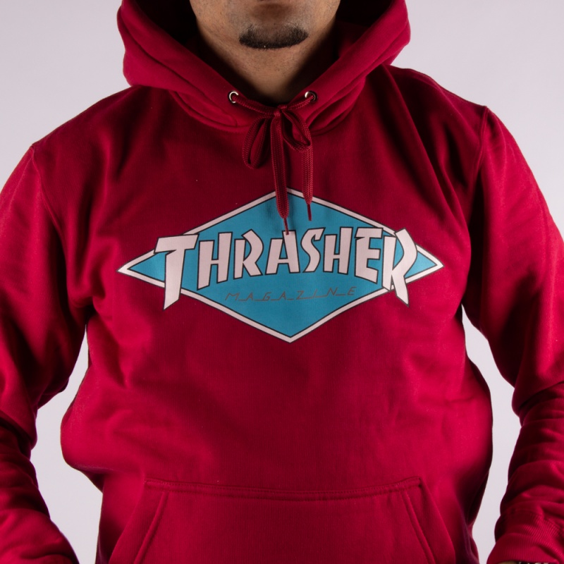 Canguru Thrasher Diamond Logo Vinho